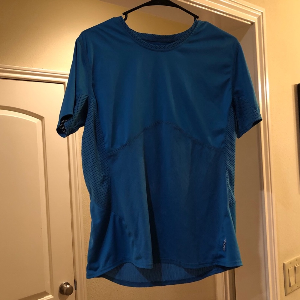 Blue Dri-fit shirt